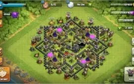 CONTA CLASH OF CLANS CV9 80% FULL