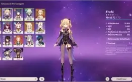 GENSHIN IMPACT CONTA COM KEQING + YOIMIYA AR 40