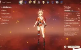Raiden C2+Assinatura/ Yoimiya+Assinatura /Personagens T4 C6