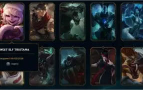 Conta lol com 99 campeões e 76 skins