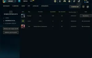 Conta platina 3 com 22 Champs e 3 Skins + 15 Espolios