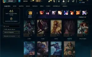 Diamante 4 com 35 Champs e 2 Skins