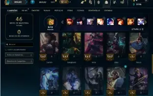 Diamante 4 com 35 Champs e 2 Skins