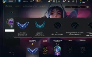 Diamante 4 com 35 Champs e 2 Skins