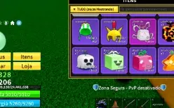 conta blox fruits lvl1206 e 340 robux