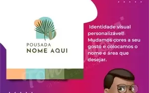Logomarca pra Pousada Mega Promoção Aproveita!