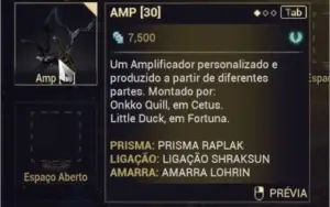 Warframe conta MR21 quase endgame