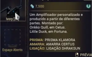 Warframe conta MR21 quase endgame
