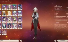 Genshin Impact AR34 - Arlecchino + Jean | Falcão + Espinha