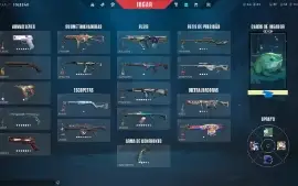 Conta Valorant Vandal Sublime, prelúgio, Karambit Saqueador