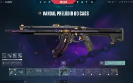 Conta Valorant Vandal Sublime, prelúgio, Karambit Saqueador