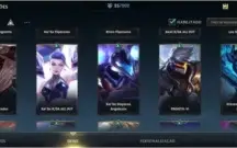 WILD RIFT ACC D4 com várias skins