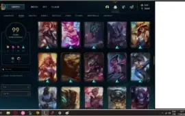 CONTA DE LOL 99 SKINS