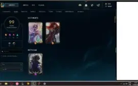CONTA DE LOL 99 SKINS