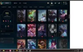 CONTA DE LOL 99 SKINS