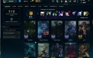 Conta Main Jg/Main Ww/Unranked/Varias Skins +1,1k RP