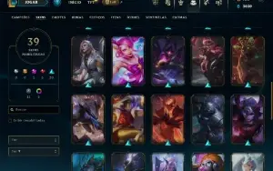 Conta Main Jg/Main Ww/Unranked/Varias Skins +1,1k RP