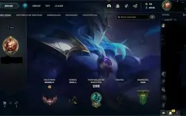 Conta Bronze 4 Com 100 champs e skins.