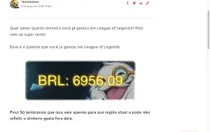 Vendo Conta do LoL 2013