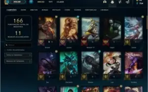 Conta platina 4 BARATA com 46 skins e 63 champs
