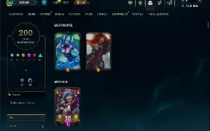 Unranked com 150 Champs e 200 Skins ( TOP / MID / SUP )