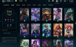 Ferro 2 com 130 Champs e 220 Skins