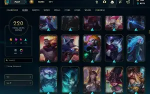 Ferro 2 com 130 Champs e 220 Skins