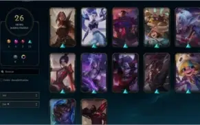 Conta wild rift + lol pc com várias skins