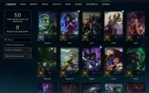 Conta com skin rara de kayle juiza