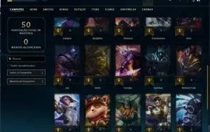 Conta com skin rara de kayle juiza
