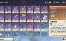 Conta Genshin Impact 10 heróis 5*