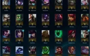 Conta lol platina 1 muitas skins