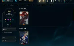 Unranked com 90 Champs e 24 Skins