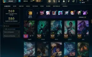 Unranked com 90 Champs e 24 Skins