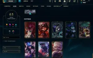 Ferro 2 com 80 champs e 63 Skins + 1 Prestigio da Katarina