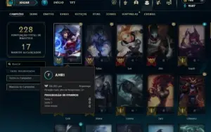 Ferro 2 com 80 champs e 63 Skins + 1 Prestigio da Katarina