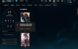 Ferro 2 com 80 champs e 63 Skins + 1 Prestigio da Katarina