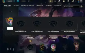 Unranked com TODOS os champs e 516 Skins + 6500 RP