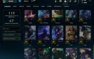 Unranked com 40 Champs e 15 Skins ( Ex Platina )
