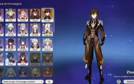 Conta com Hu Tao + Zhongli (ar10)