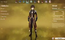Conta com Hu Tao + Zhongli (ar10)