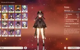 Conta com Hu Tao + Zhongli (ar10)