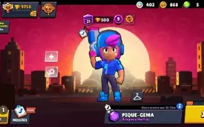 Conta brawl star Shelly estelar + rico ricochet