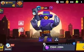 Conta brawl star Shelly estelar + rico ricochet