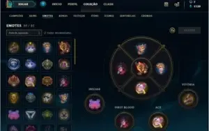 Conta de lol - Platina 2 - 77 skins