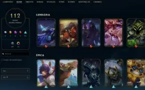 Conta League of Legends Full Acesso - 156 Champs e 112 Skins