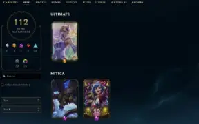 Conta League of Legends Full Acesso - 156 Champs e 112 Skins