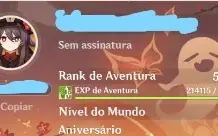 Conta Genshin com Hutao/Báculo de Homa + outros T5