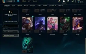 Conta ouro 2 com 26 Champs e 2 Skins