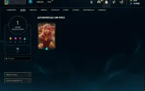 Conta ouro 4 com 22 Champs e 1 Skin + 350 RP